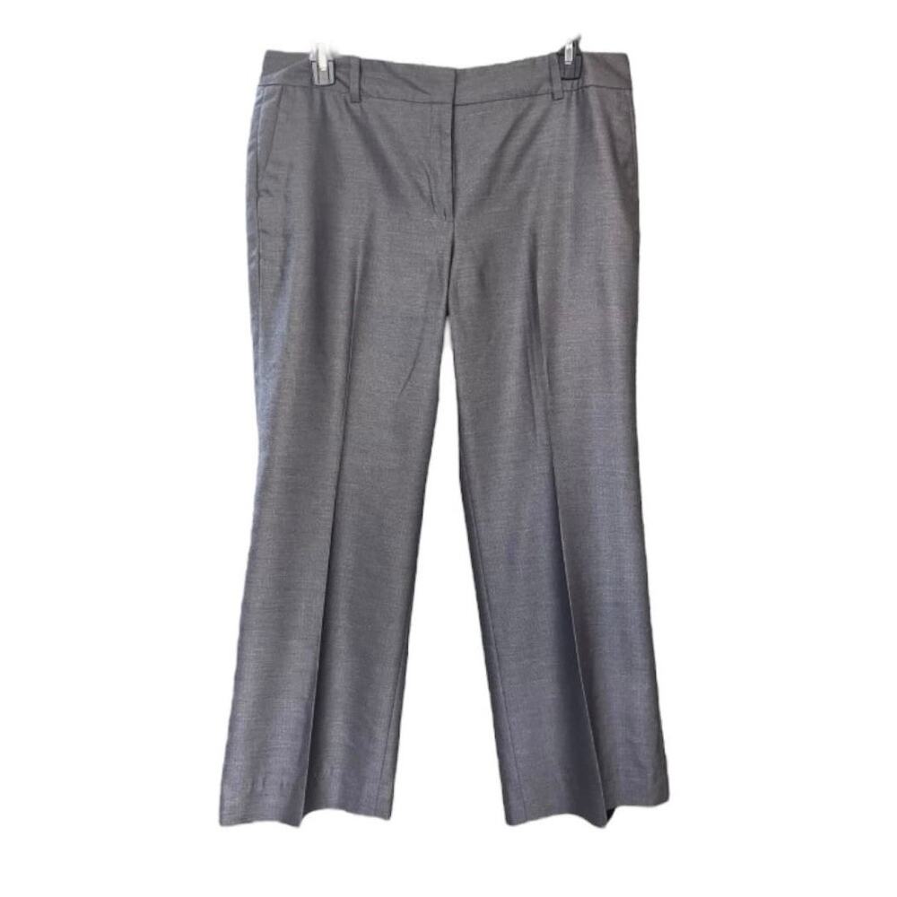 Ann Taylor Women's Gray Signature Wide Leg 29" Inseam Pants SZ 16